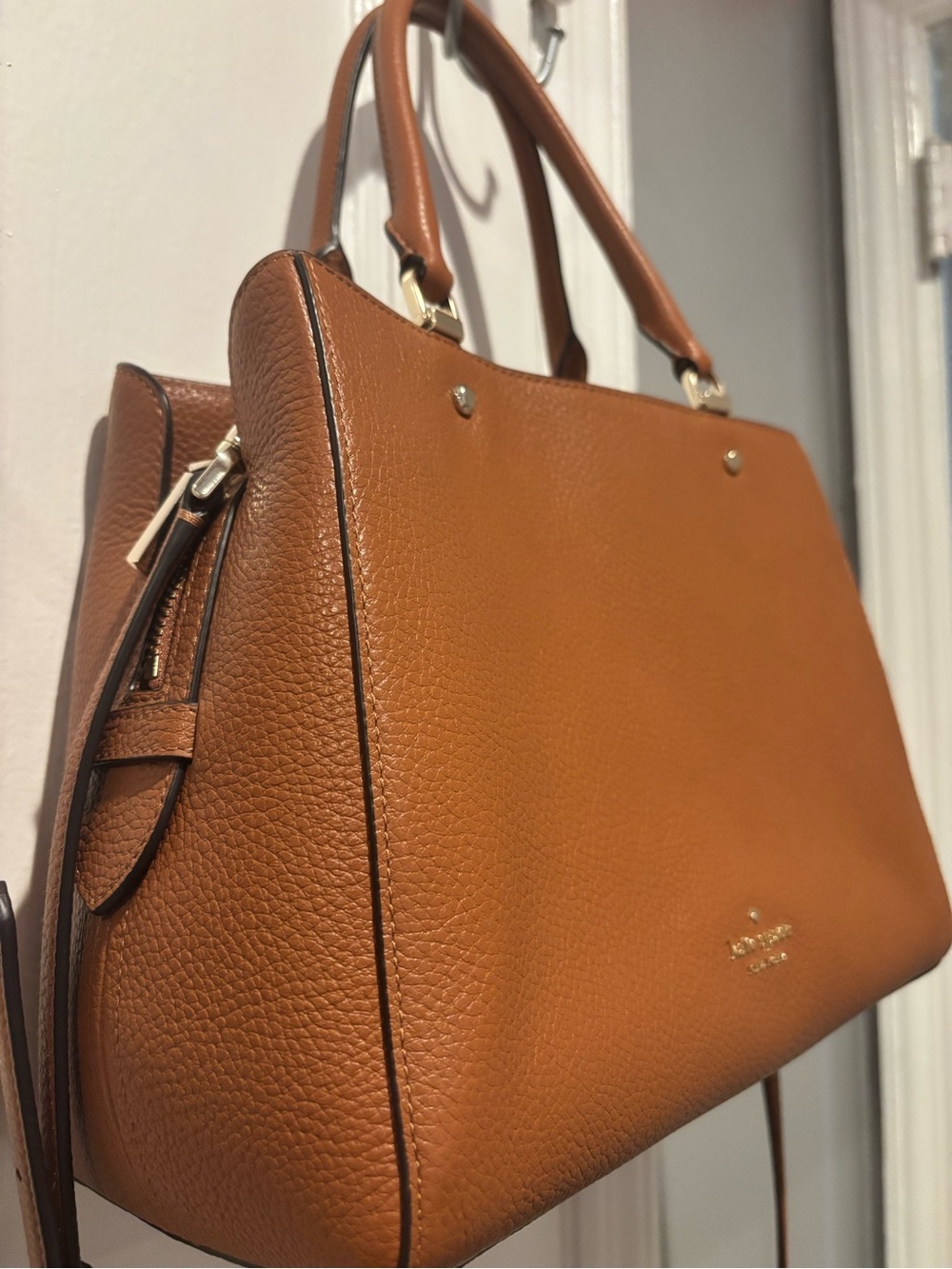 kate spade tan satchel bag - Picture 2 of 5